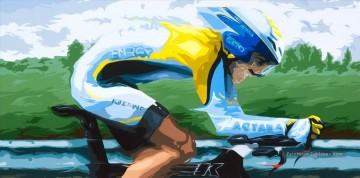  sport Tableaux - sport Contador impressionniste